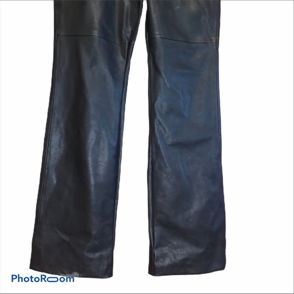 ZARA BASIC | Black Festival Faux Leather Pants - Picture 5 of 8